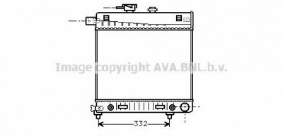 AVA QUALITY COOLING msa2150 -  Радиатор, охлаждение двигателя